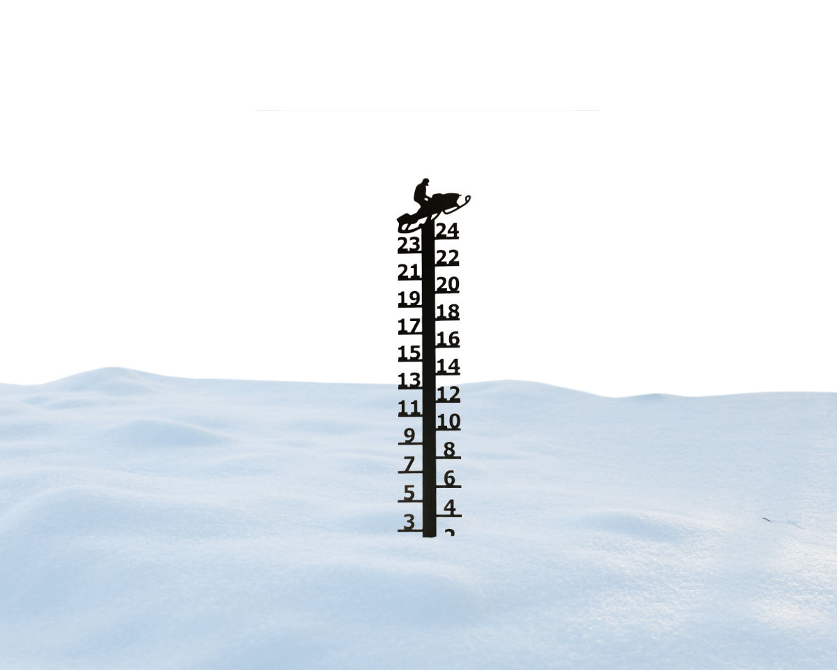 Snow Gauge Snowmobile MetalX